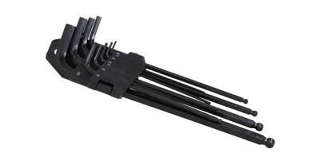 9pc Extra Long set Metric Ball Point Hex Allen Key Set Allan Alan 1.5 - 10mm